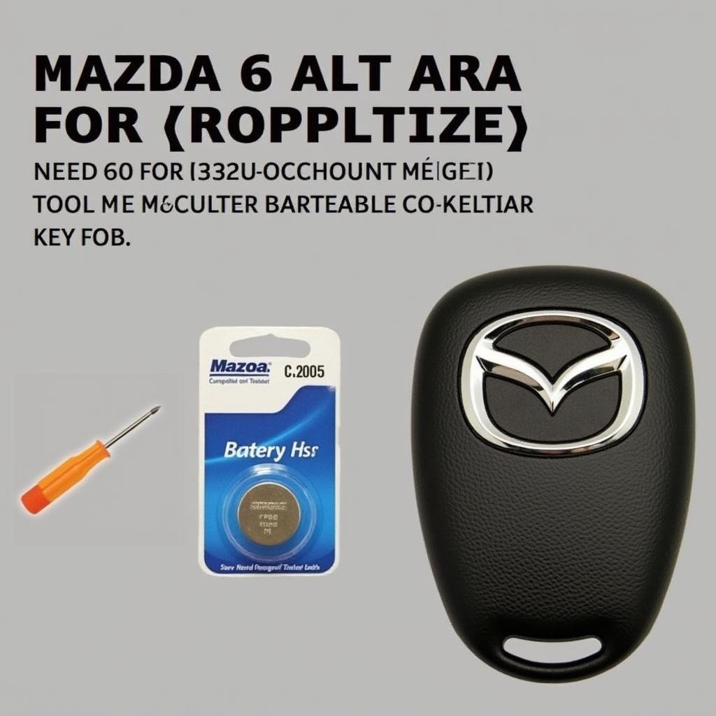 2008 Mazda 6 Key Fob Battery CR2025 Replacement Guide