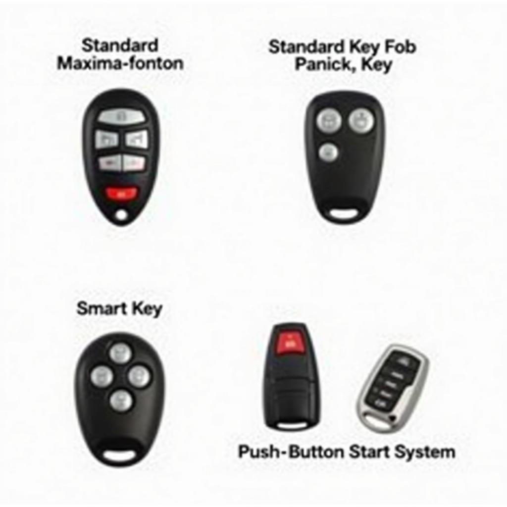 2008 Nissan Maxima Key Fob Types