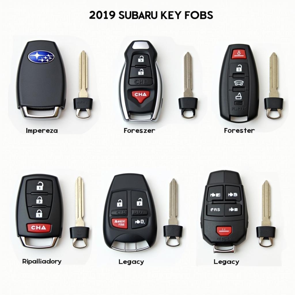 Different 2009 Subaru Key Fob Types