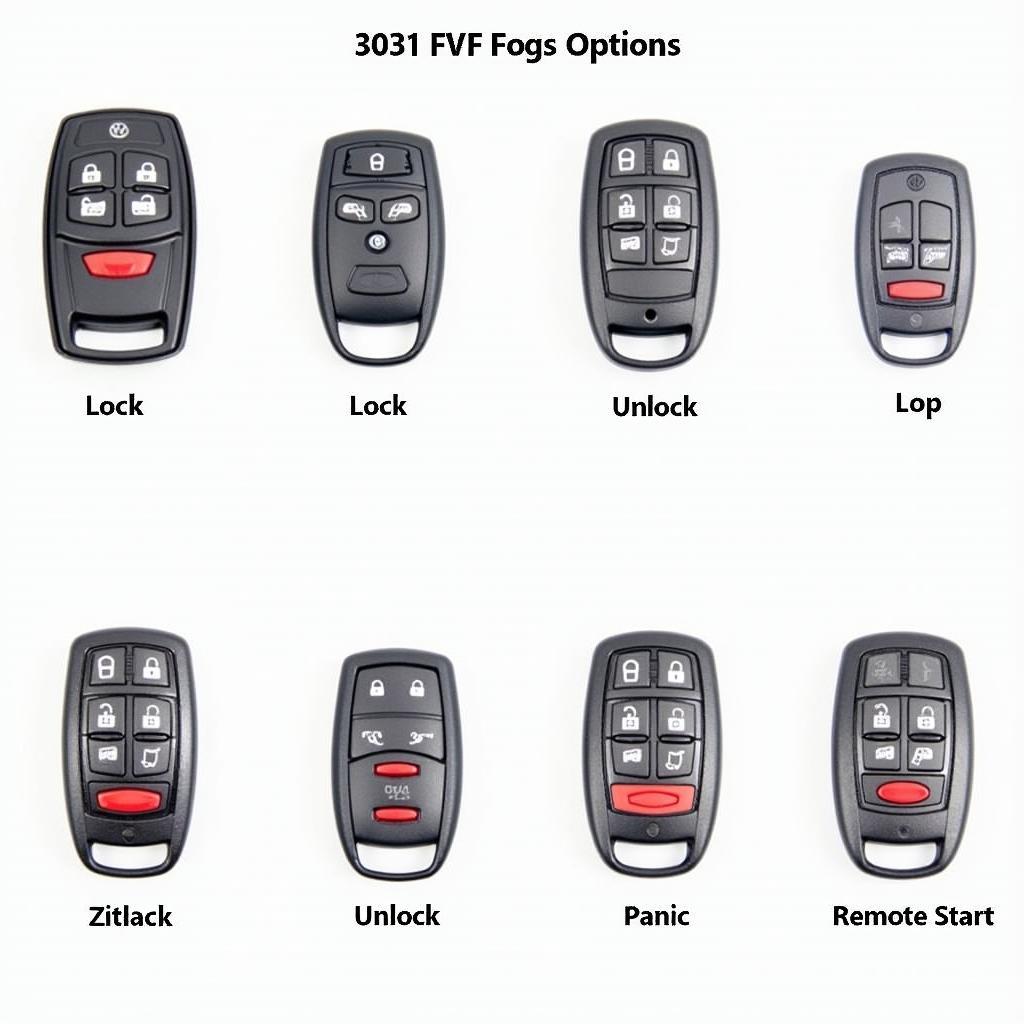 Different 2009 VW Jetta Key Fob Types