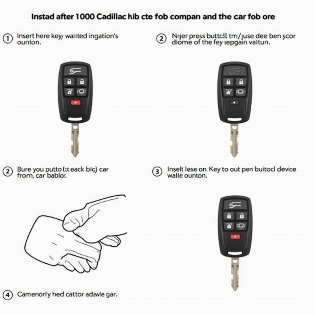 2010 Cadillac CTS Key Fob Programming Process