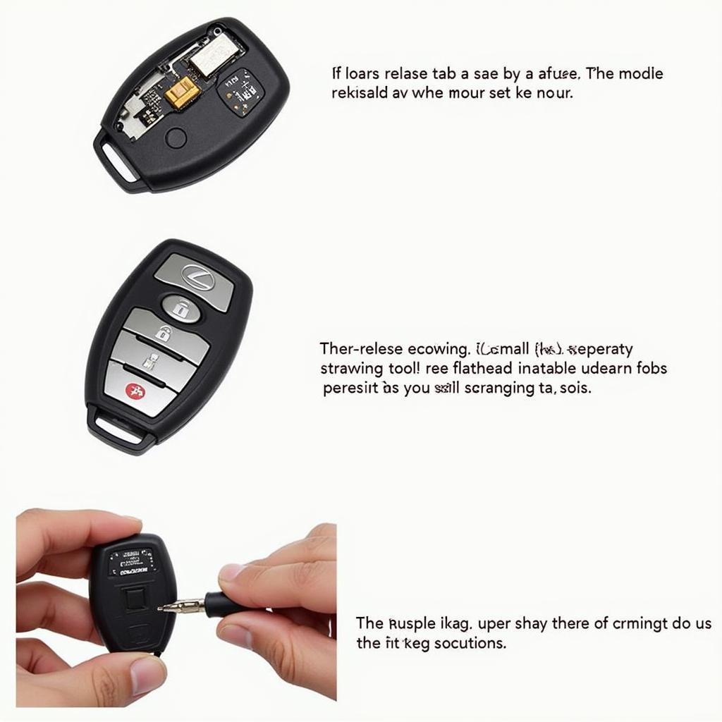 How to Open a 2010 Lexus Key Fob