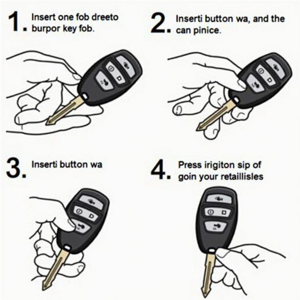 2011 GMC Acadia key fob programming steps