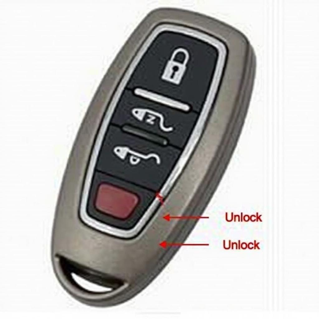 2011 Hyundai Santa Fe Key Fob Lock and Unlock Buttons