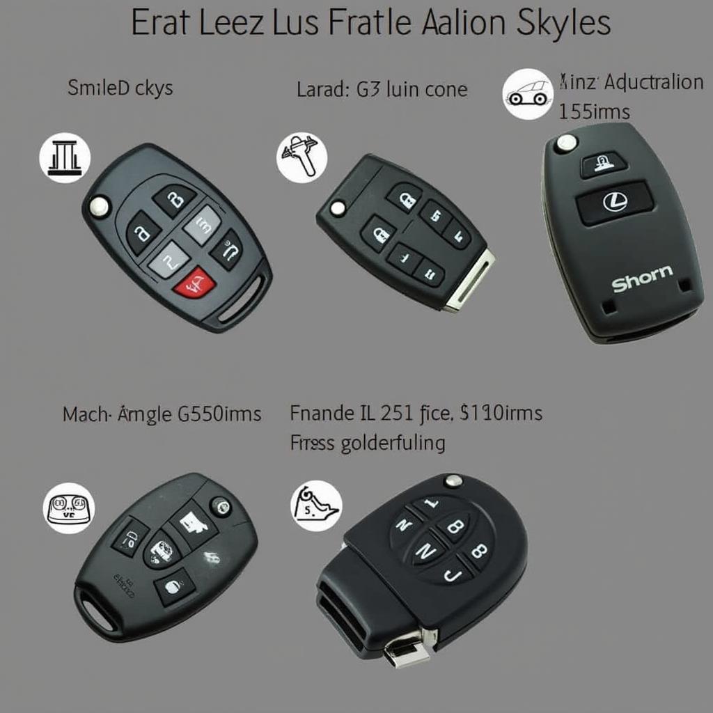 Different Types of 2011 Lexus ES 350 Key Fobs