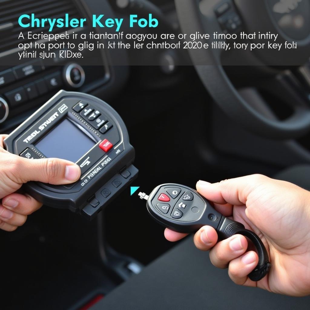 Programming a 2012 Chrysler 200 key fob using a diagnostic tool