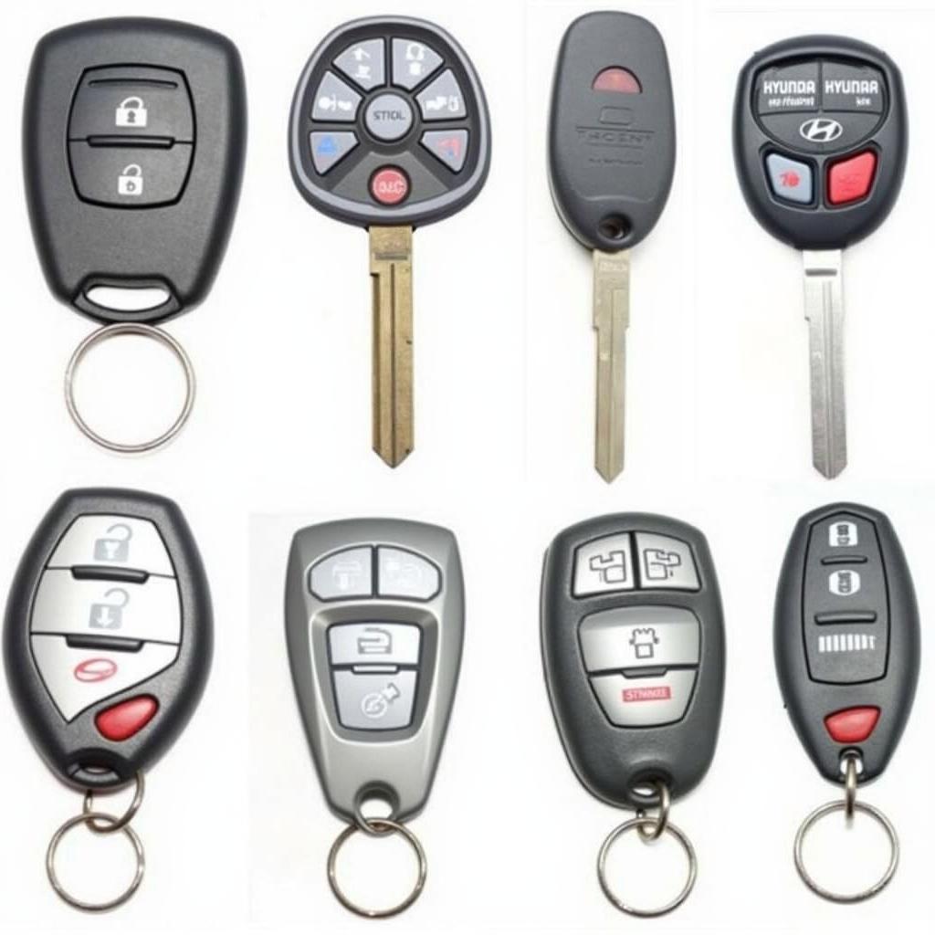 Different 2012 Hyundai Key Fobs