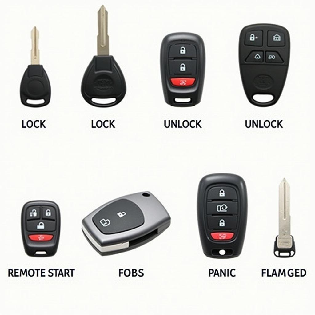 Different 2012 Nissan Key Fob Types