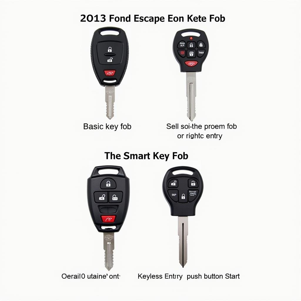 Different 2013 Ford Escape Key Fob Types