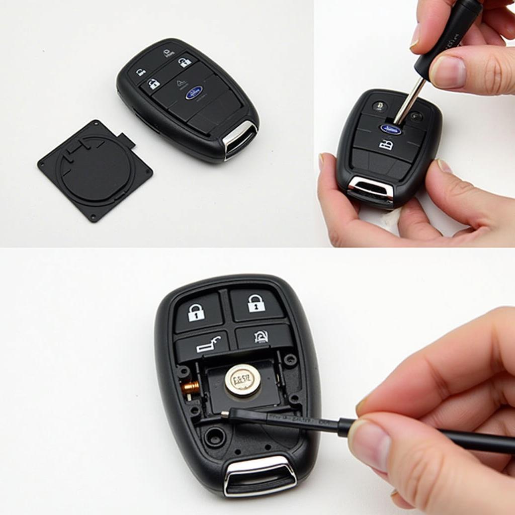 Replacing the battery in a 2014 Ford Edge key fob