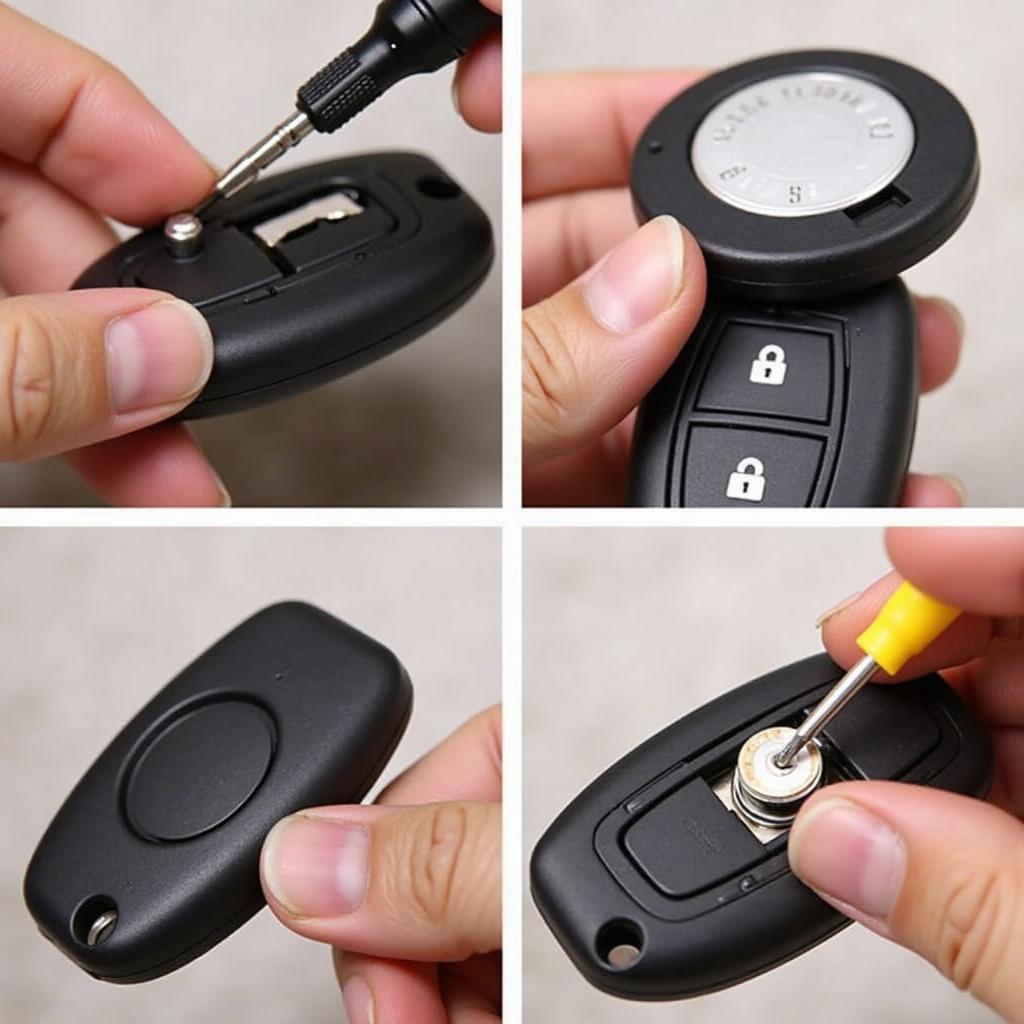 Replacing the battery in a 2014 Jeep key fob