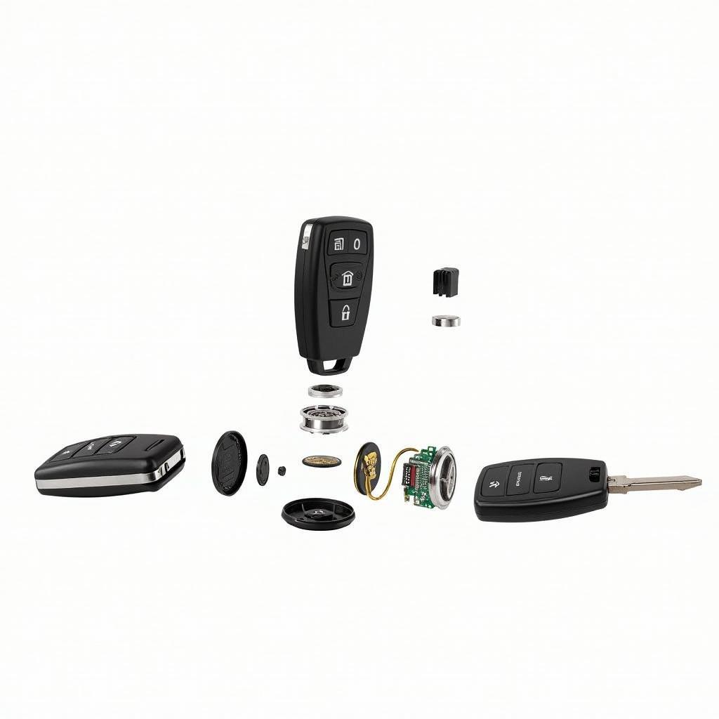 2015 GMC Sierra Key Fob Components Exploded View