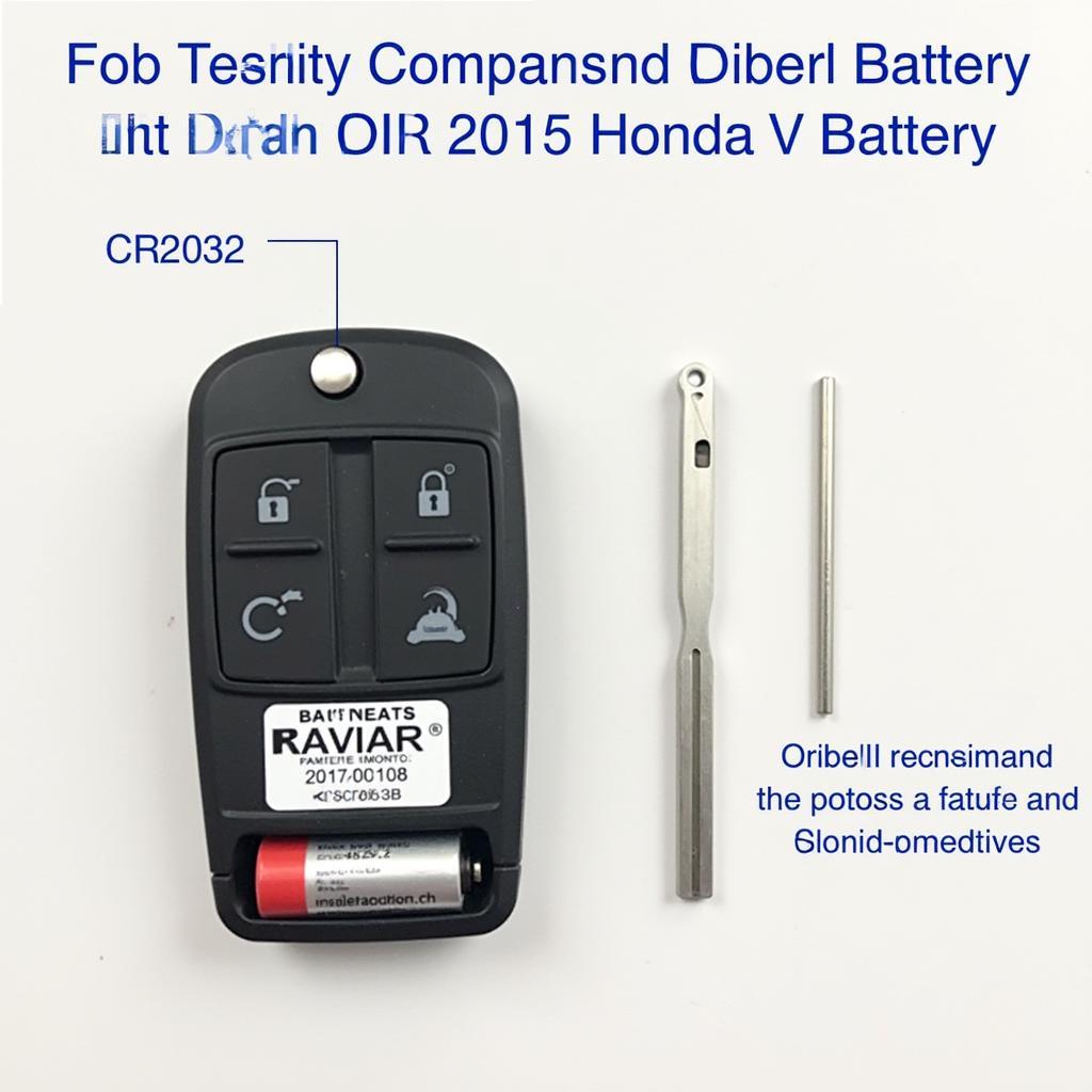 2015 Honda CRV Key Fob Battery Replacement Guide