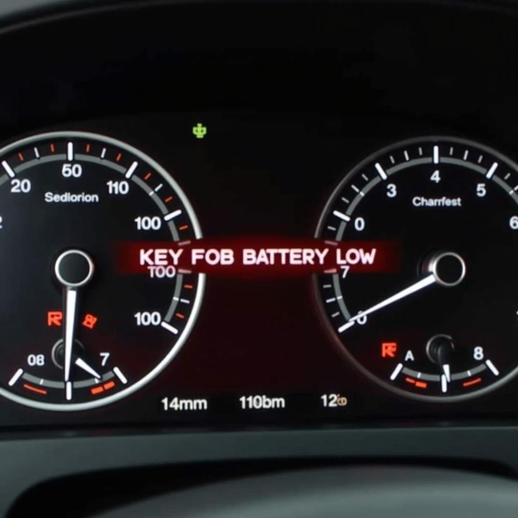 2017 BMW X5 Key Fob Low Battery Warning on Dashboard