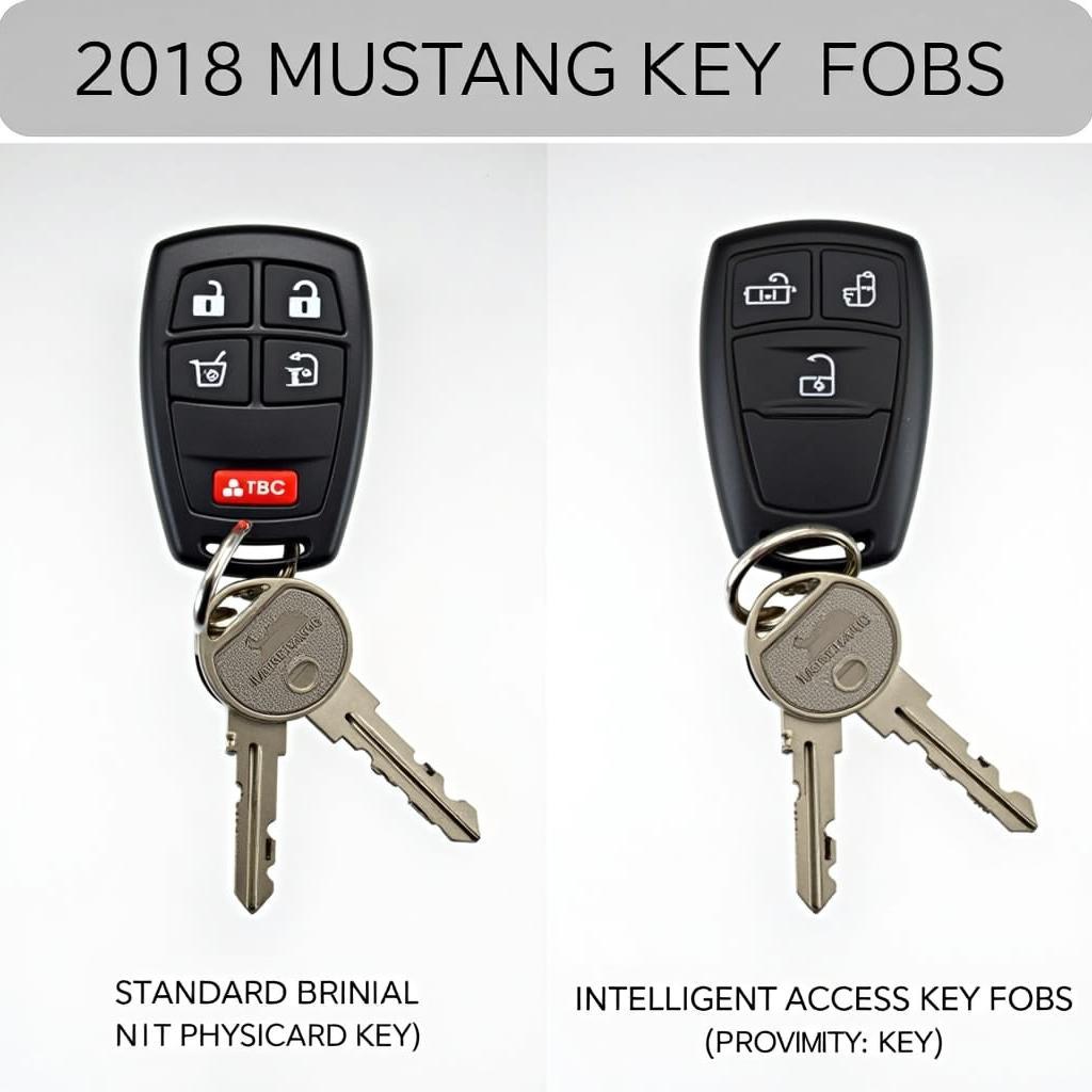 2018 Mustang Key Fob Types - Standard and Intelligent Access