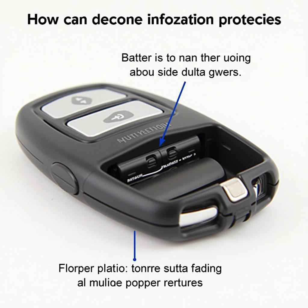 Correct placement of CR2032 battery inside a 2023 Camry key fob.