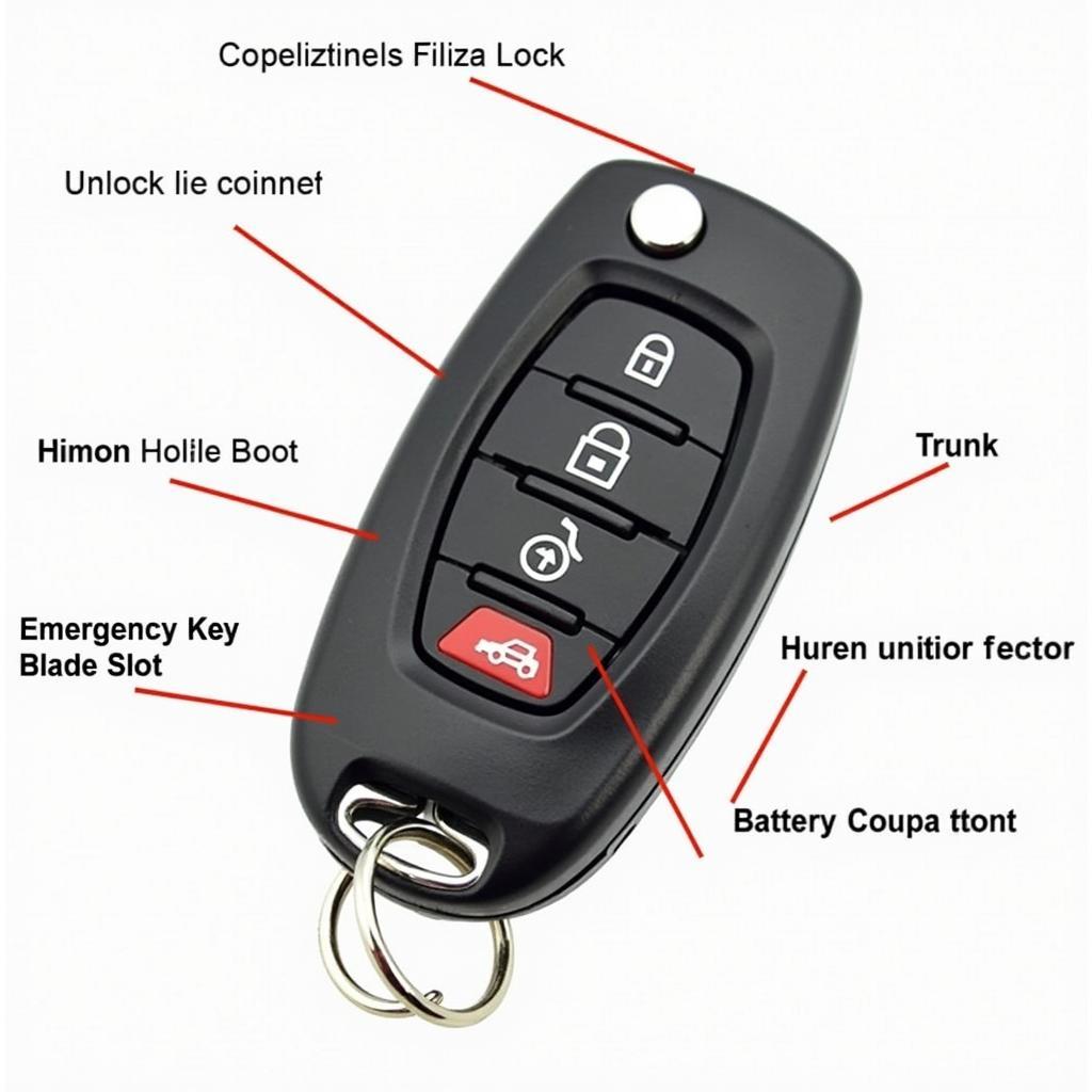 BMW 3 Button KF491 Key Fob Components