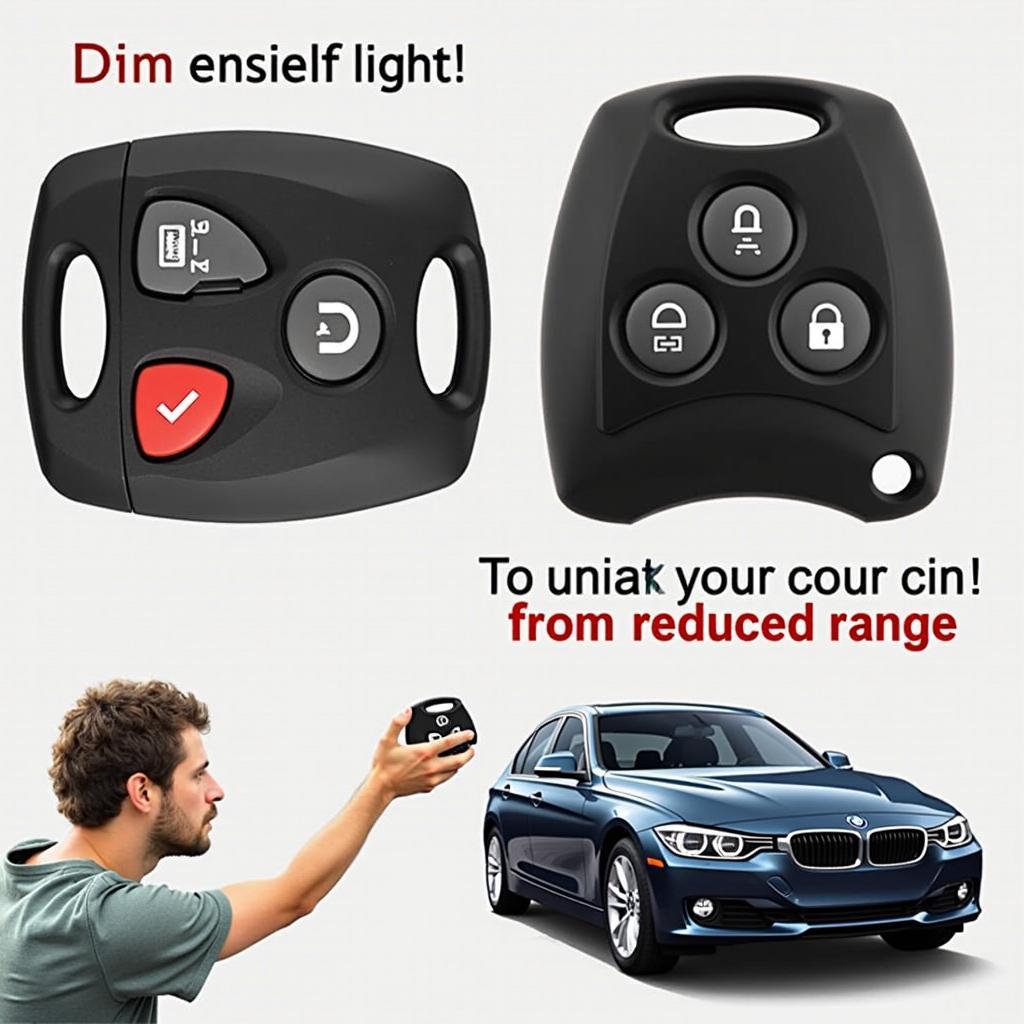 BMW 330i Key Fob Low Battery Signs