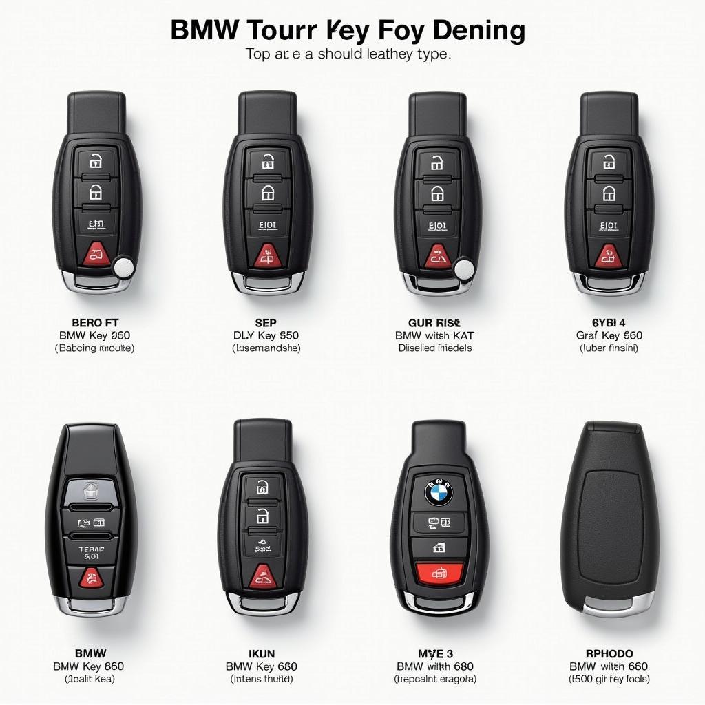 Different BMW Leather Key Fob Types