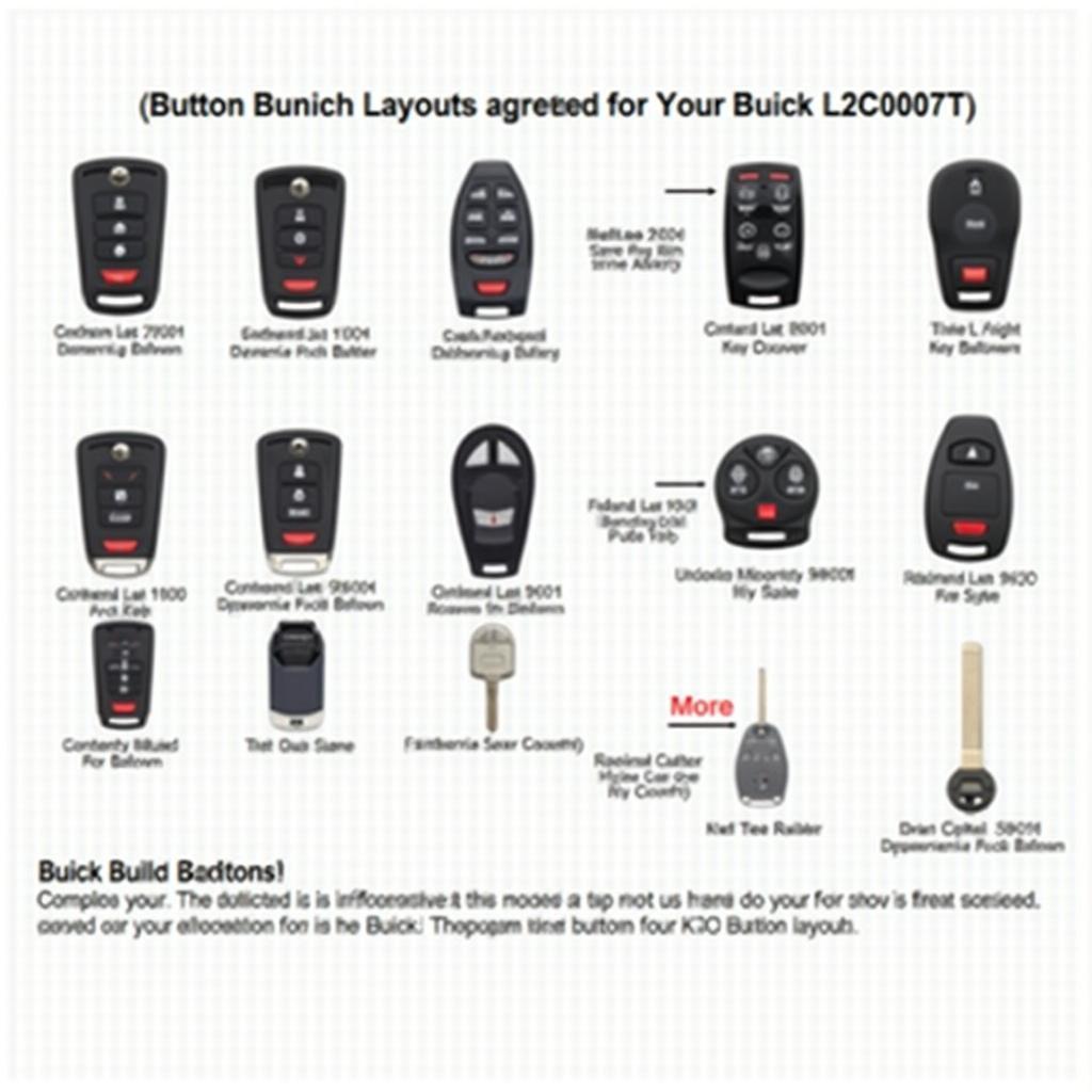 Different Buick Key Fob Types