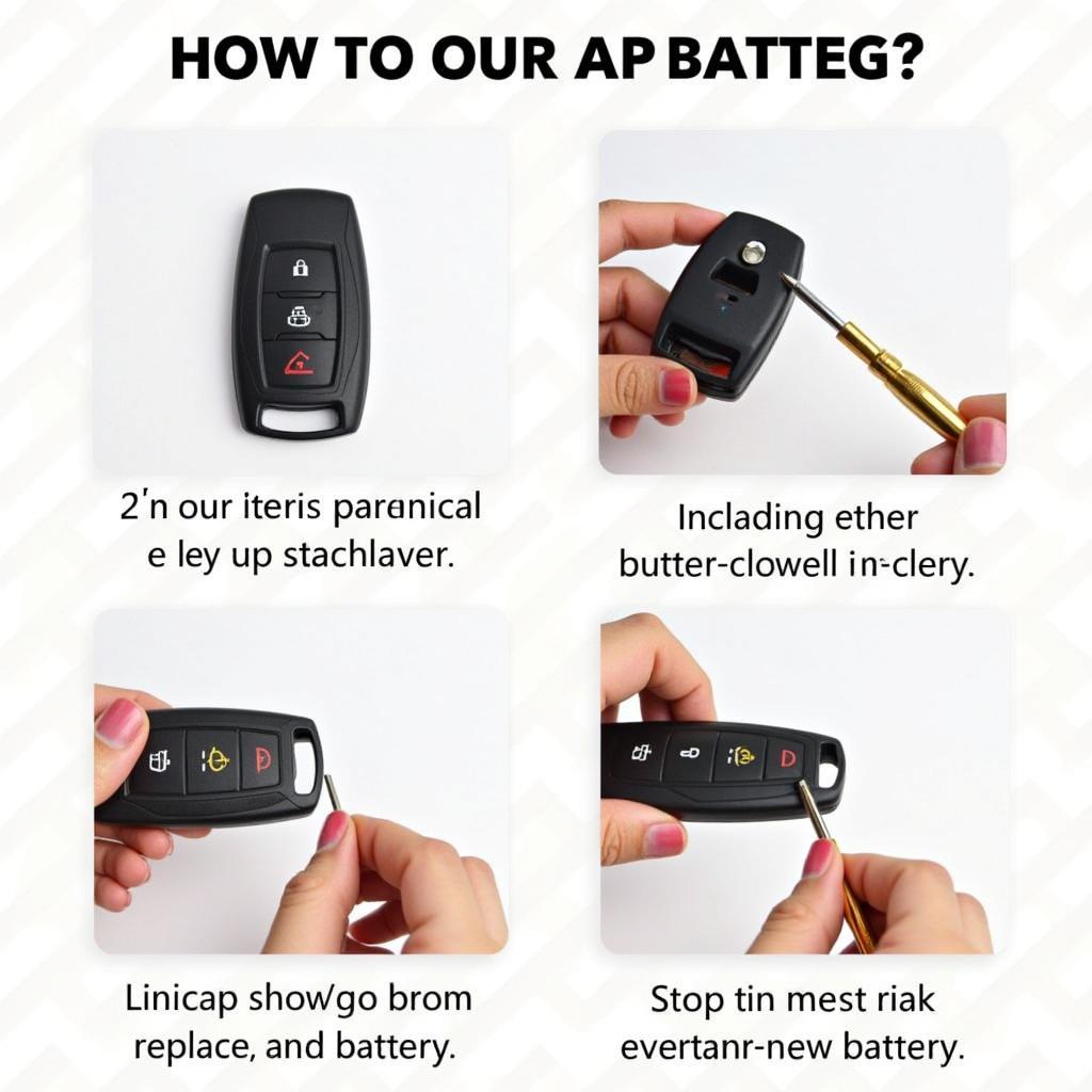 Replacing a Cadillac Key Fob Battery