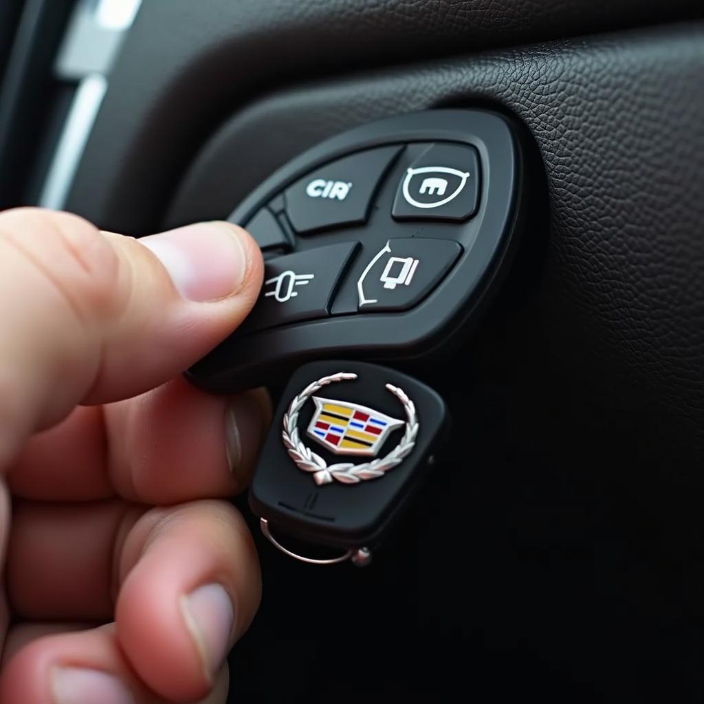 Releasing the Valet Key from a Cadillac Key Fob