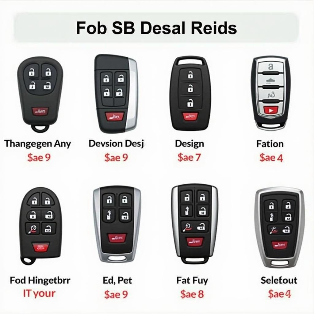 Different Types of Cadillac SRX Key Fobs