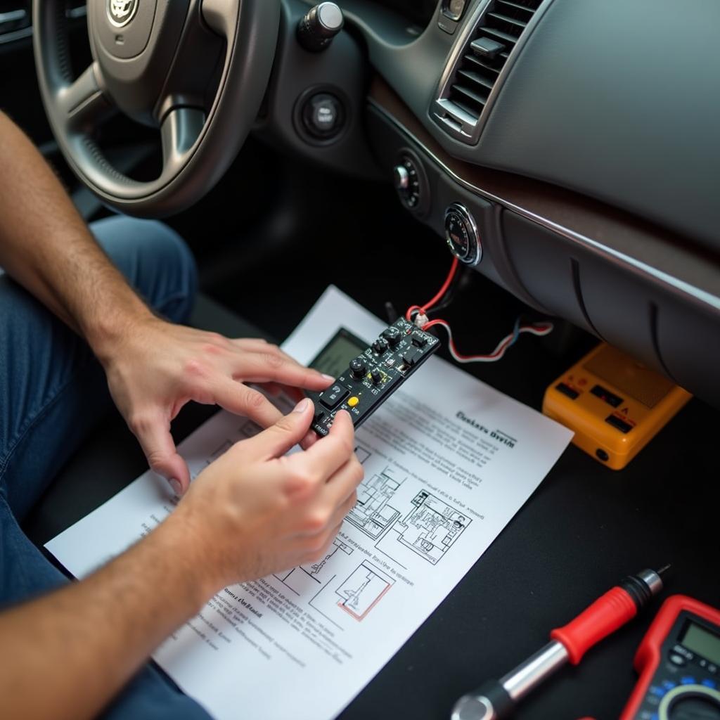 Repairing the Keyless Entry System in a Cadillac SRX