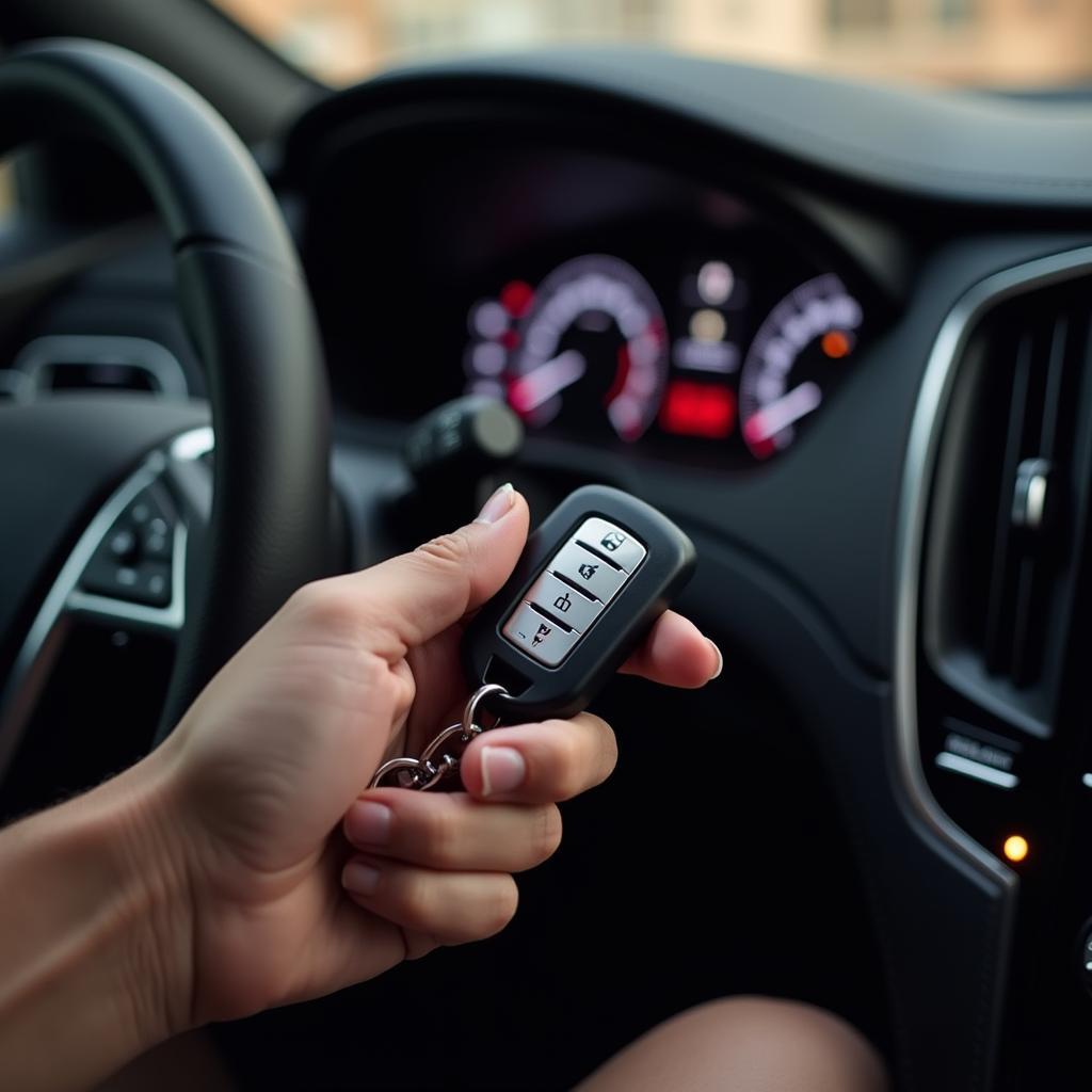 Starting a Cadillac STS with the Key Fob