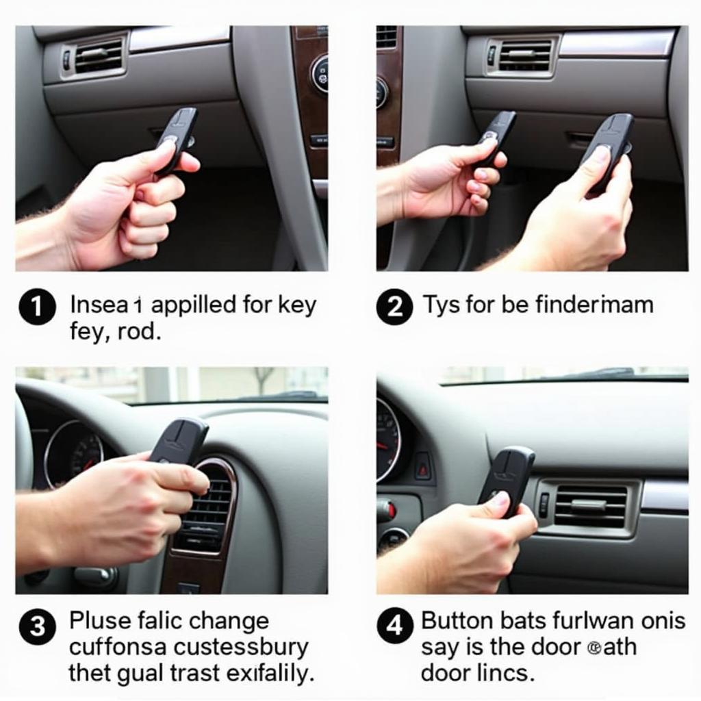 Cadillac XLR Key Fob Programming Steps