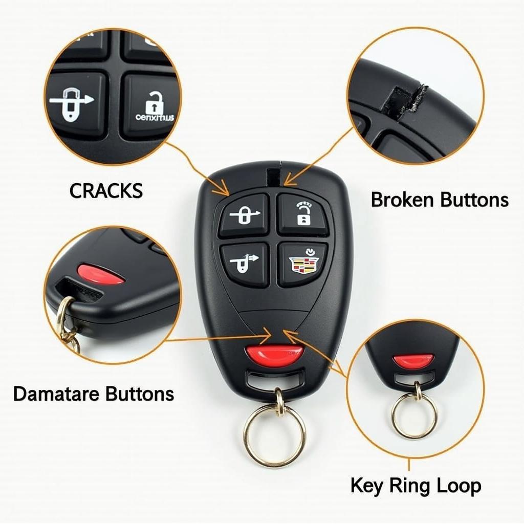 Common Damages to Cadillac XTS Key Fob Cases