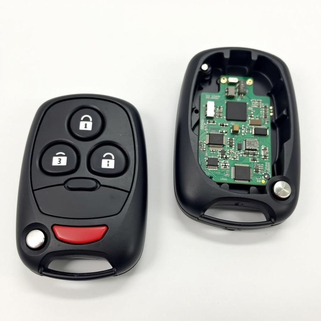 Chevy Cruze Key Fob Separated Halves