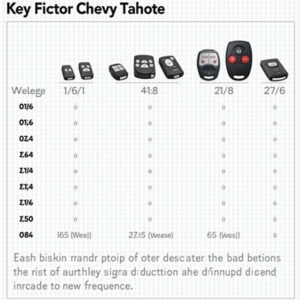 Chevy Tahoe Key Fob Frequency Chart