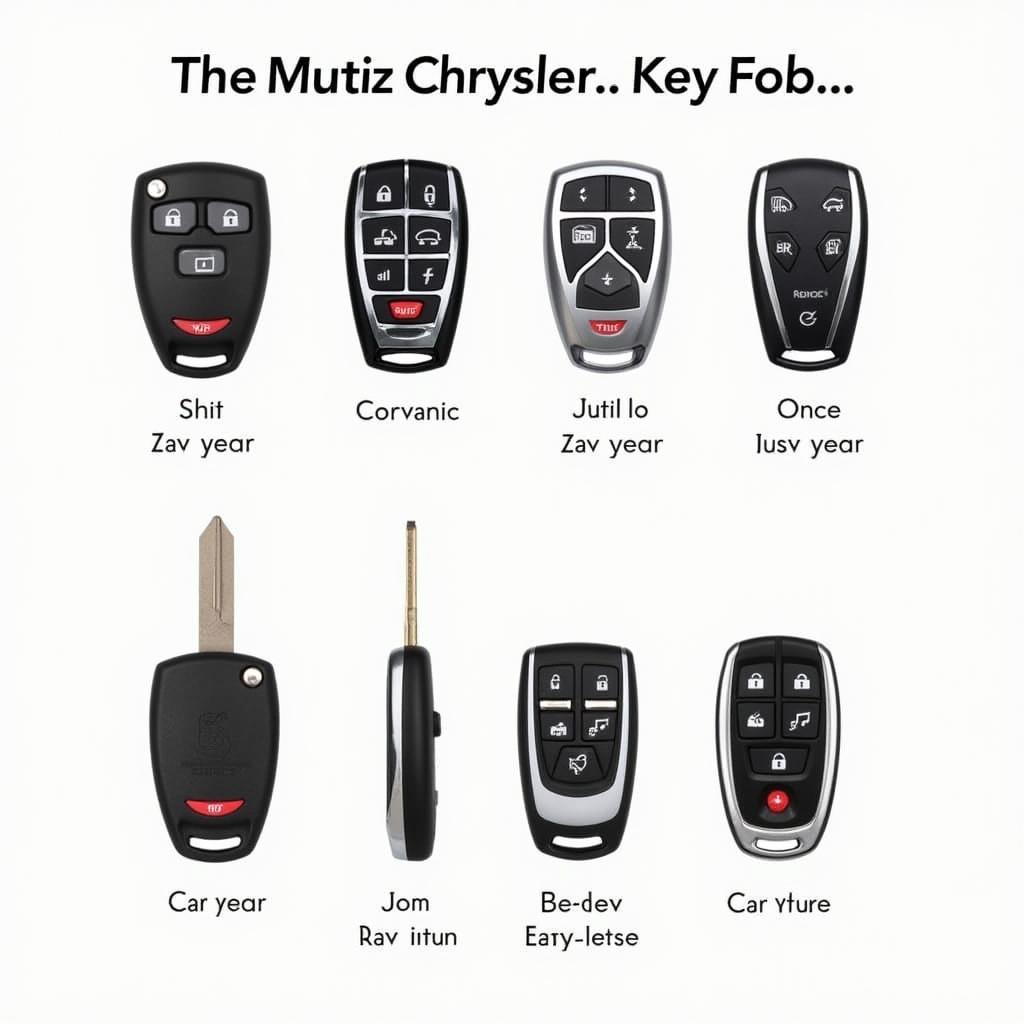 Different Types of Chrysler 200 Key Fobs