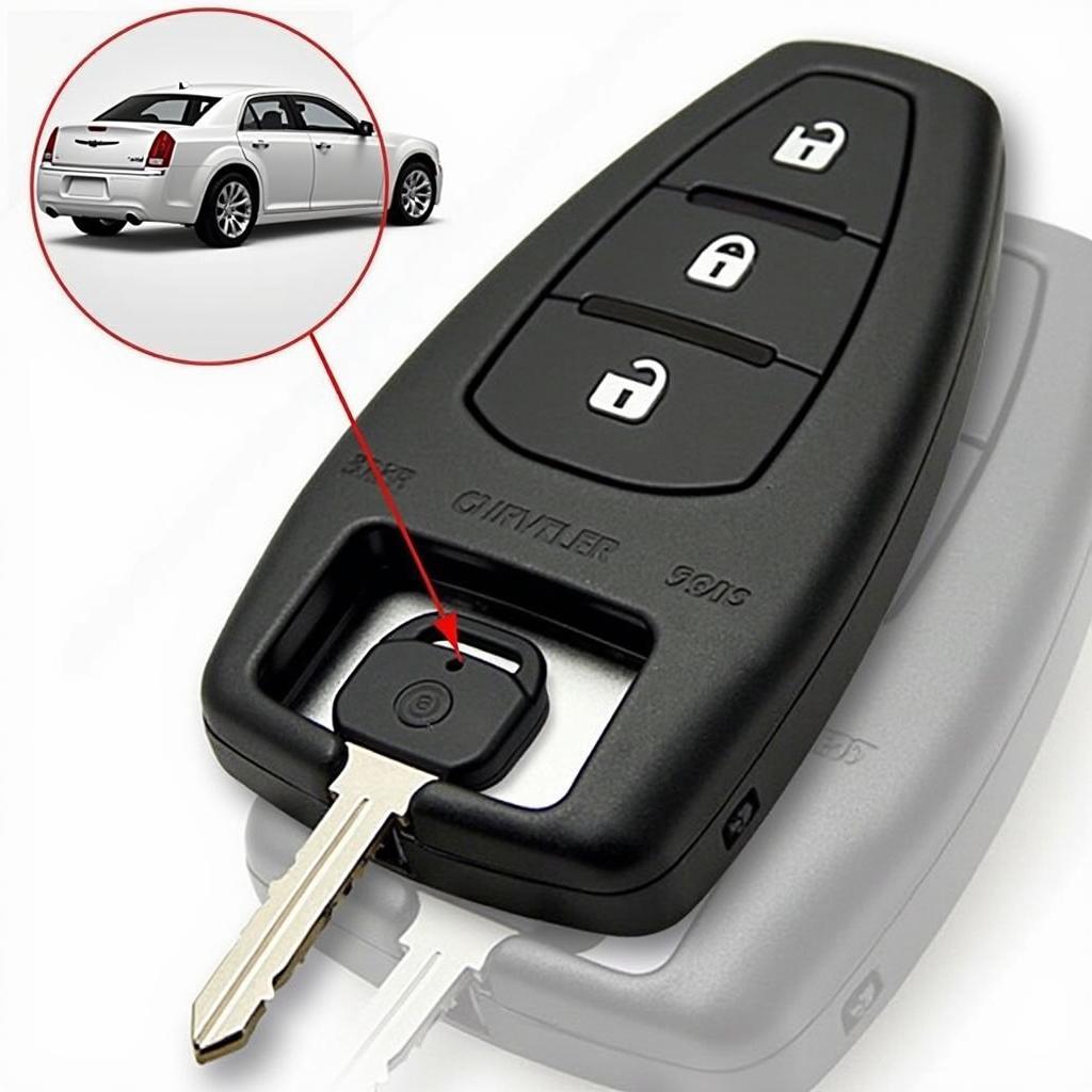 Chrysler 300 Key Fob Hidden Key