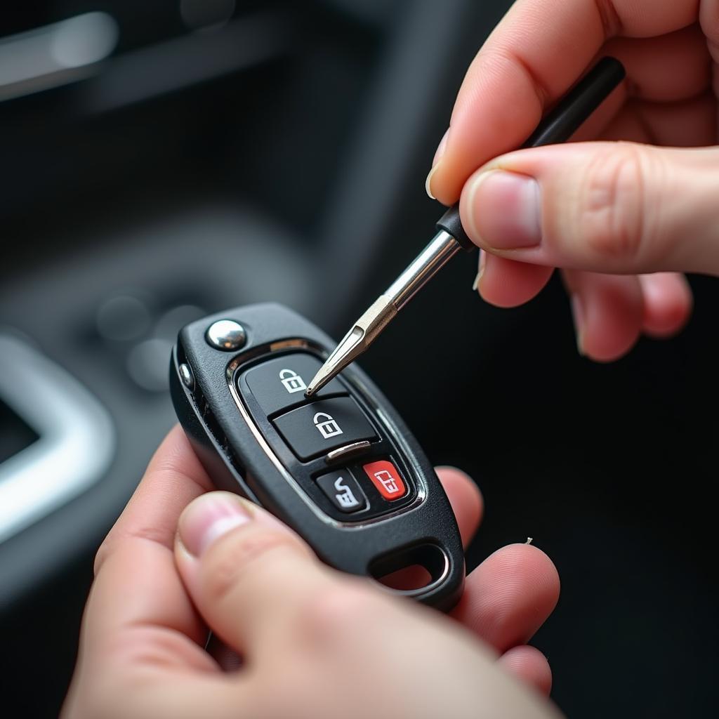 Inspecting a Damaged Chrysler Key Fob