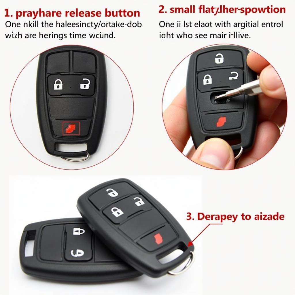 Opening a Chrysler Key Fob