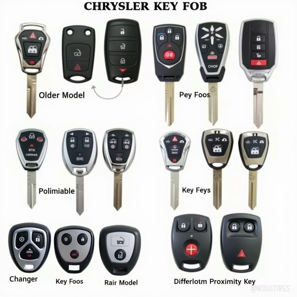 Different Types of Chrysler Key Fobs