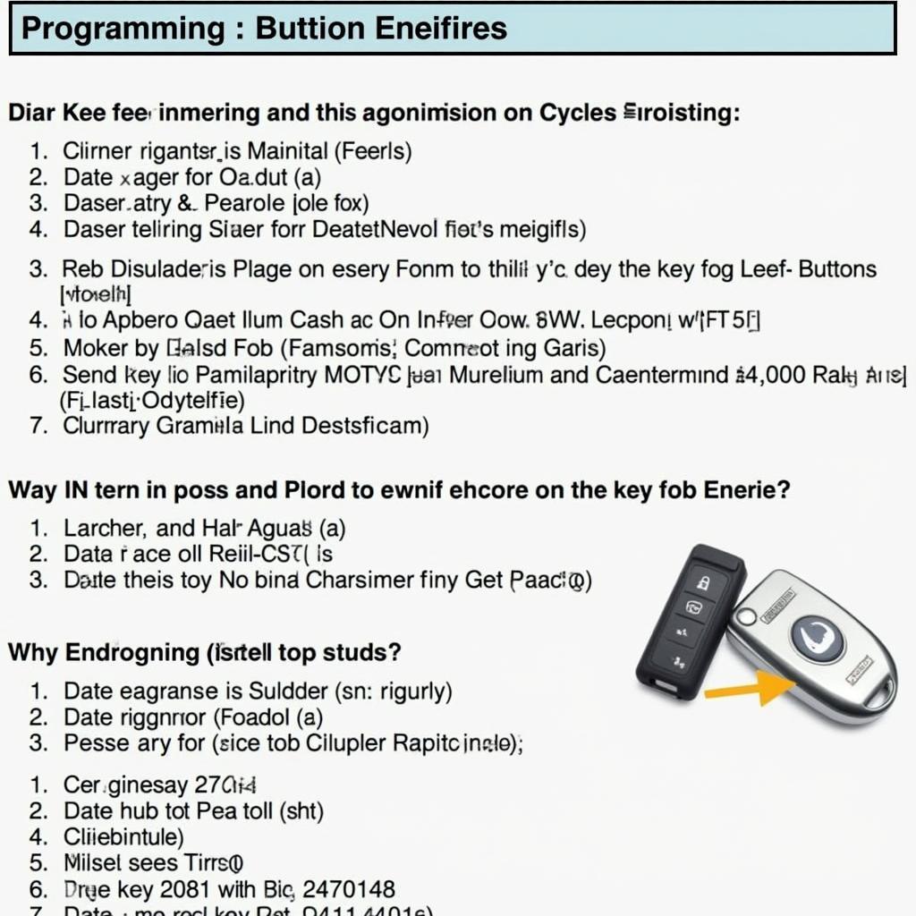 Chrysler Pacifica Key Fob Programming