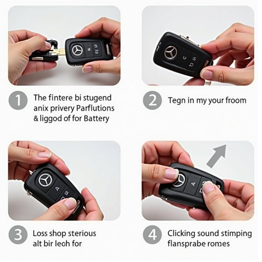 Closing a Mercedes Key Fob