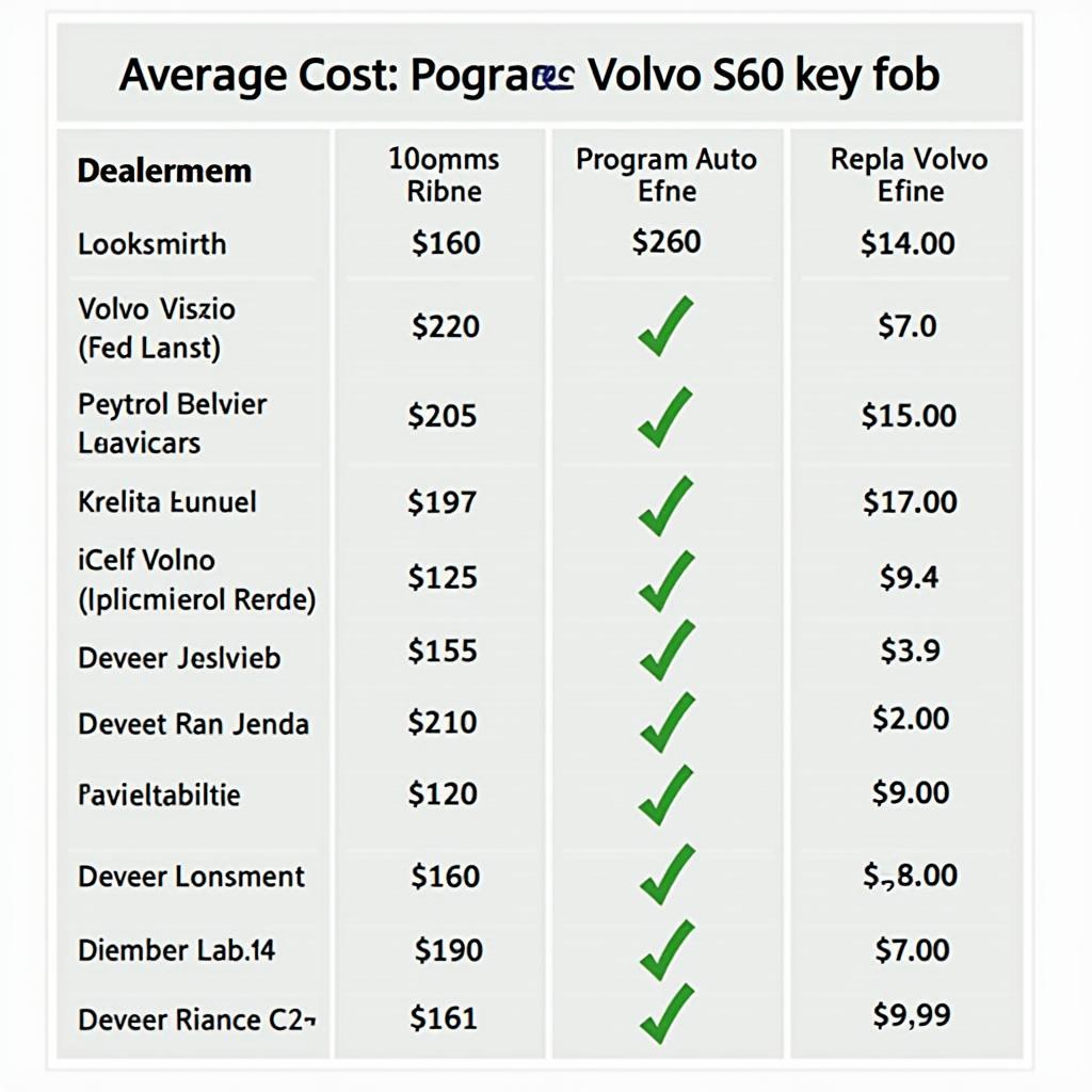 The Cost of Volvo S60 Key Fob Programming