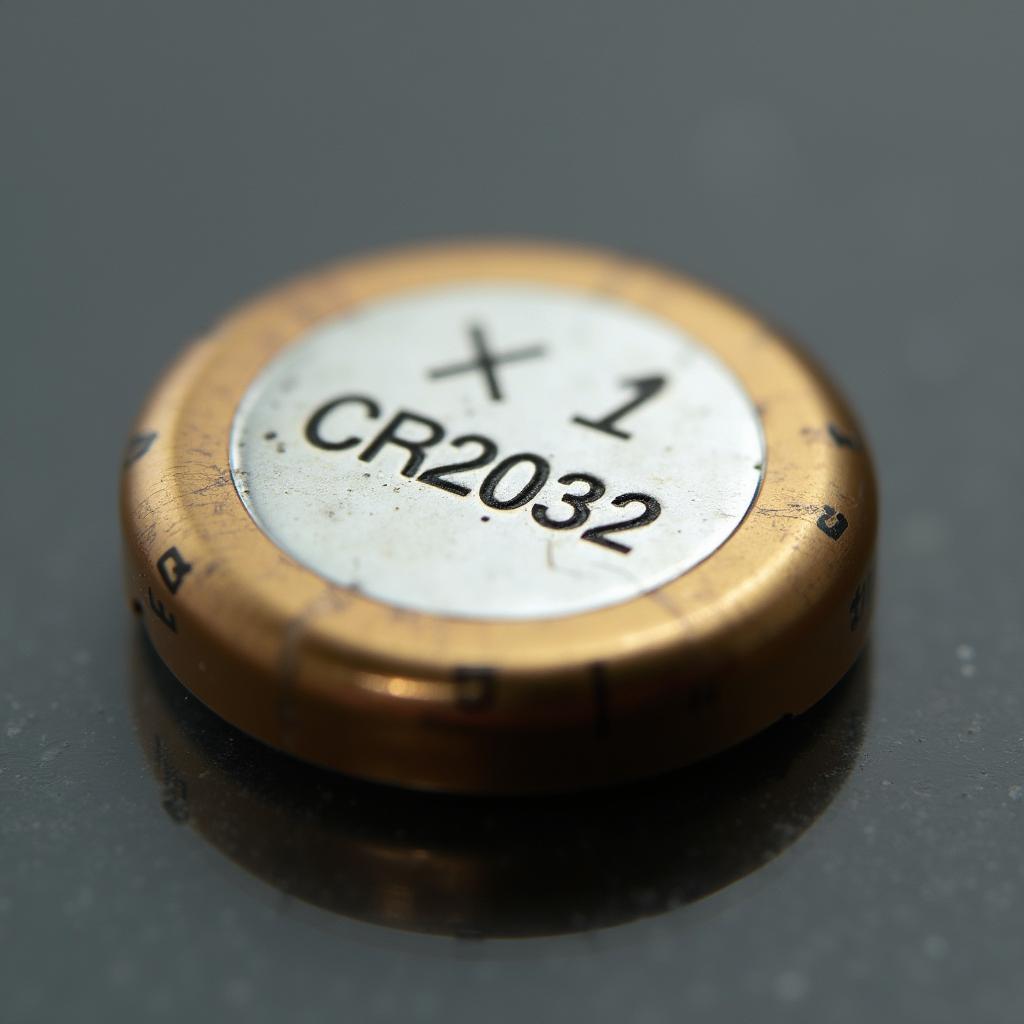 CR2032 Battery Closeup