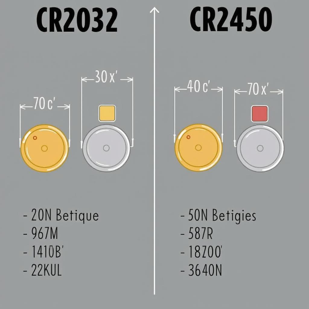 CR2032 vs. CR2450 Batteries