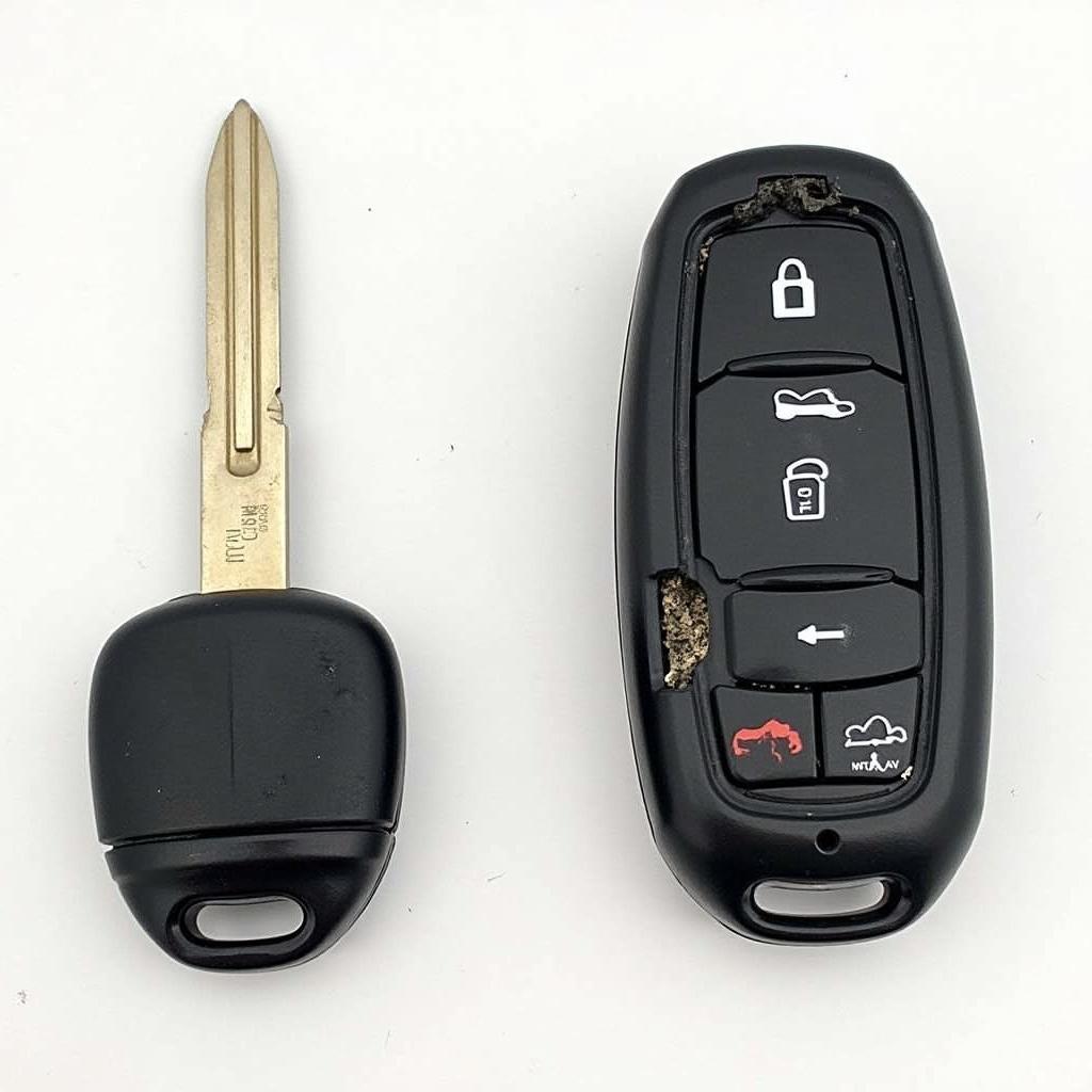 Damaged Chrysler Town Country Key Fob