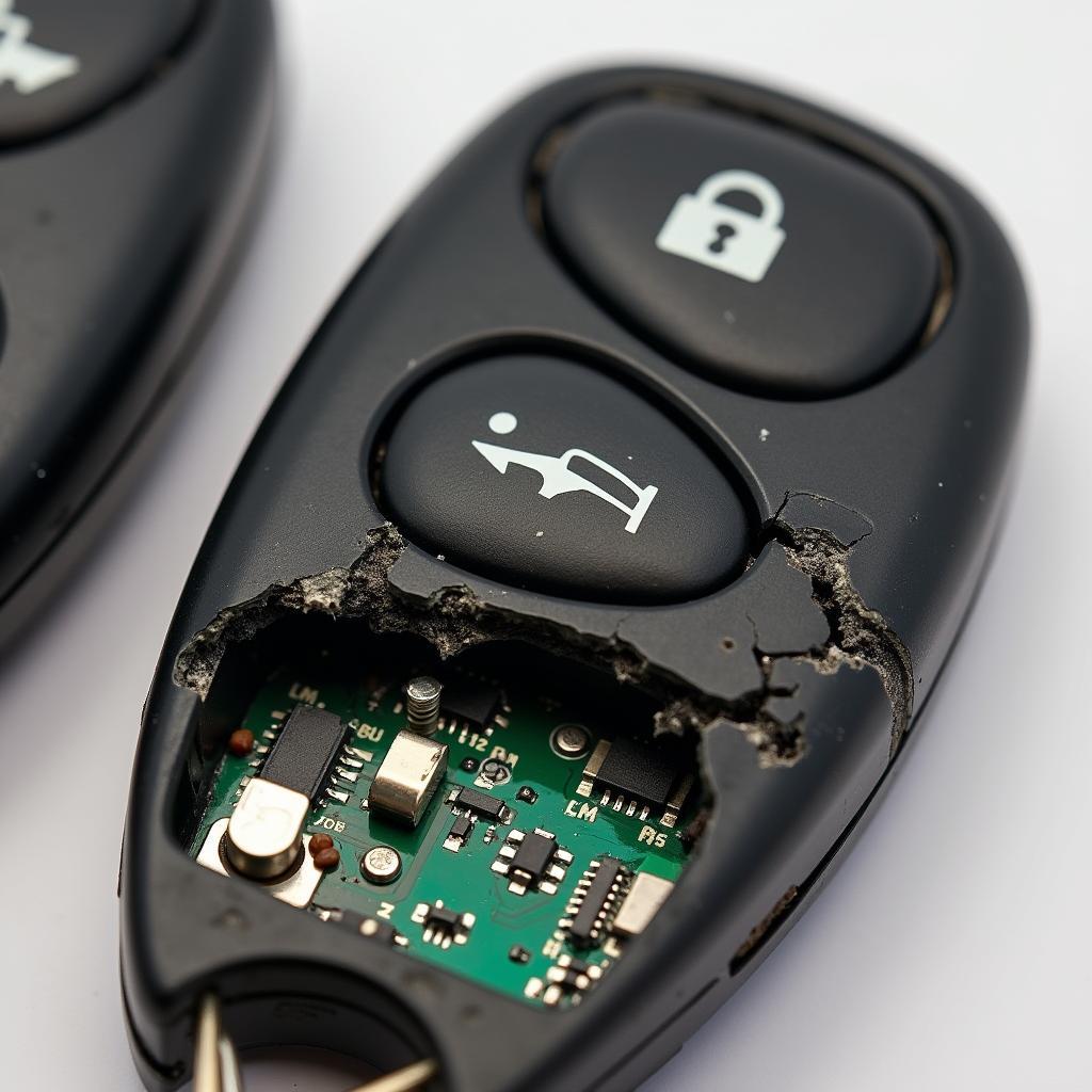 Damaged Subaru Key Fob