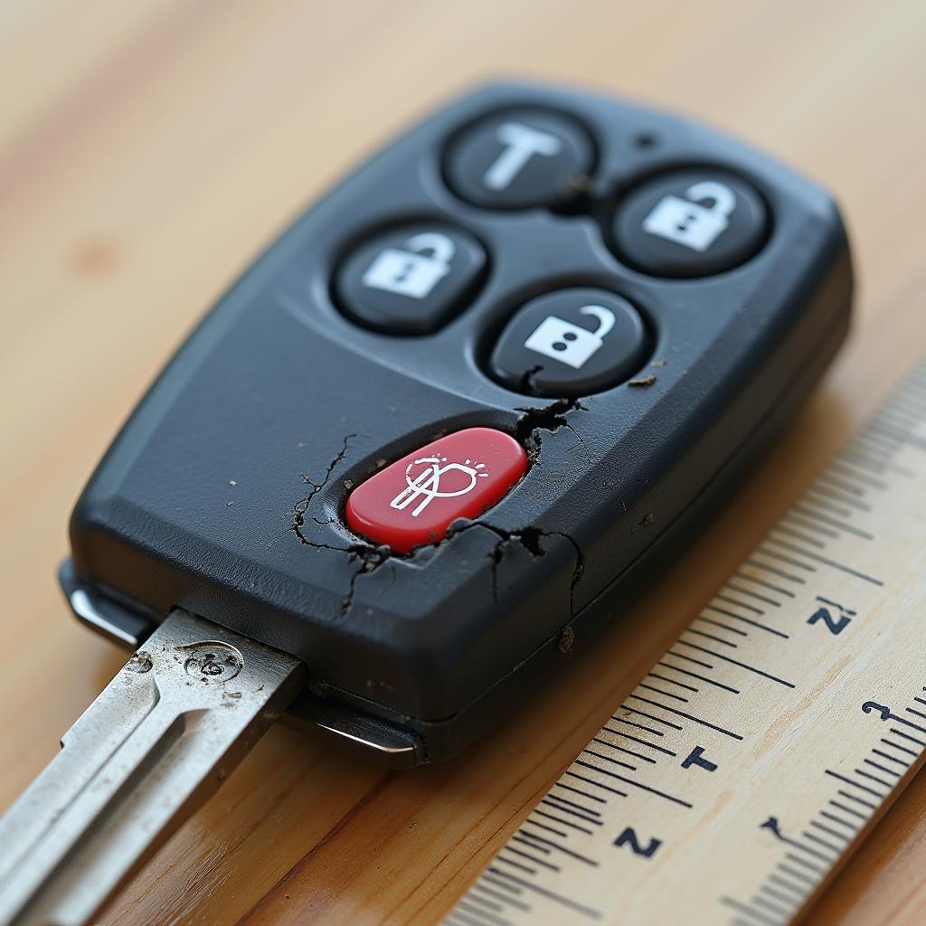 Damaged Volvo 850 Key Fob