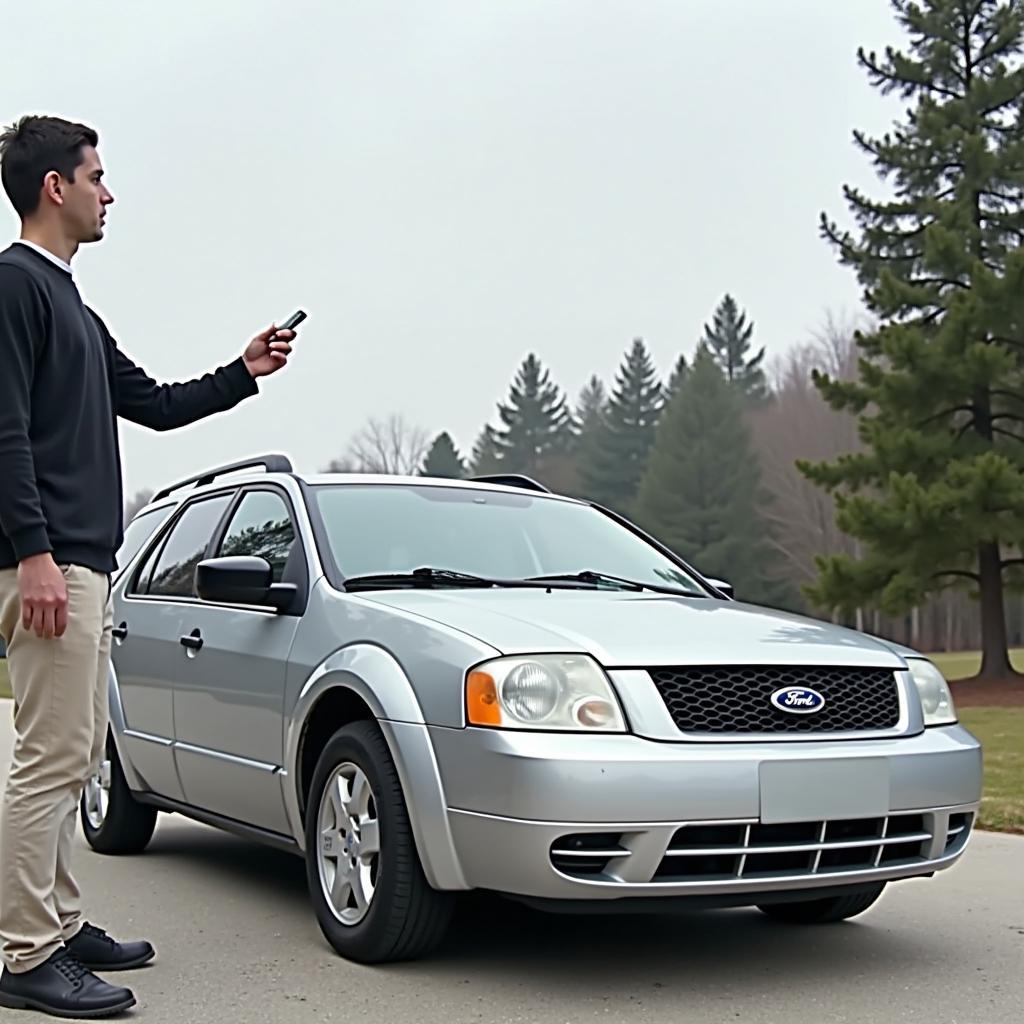 Testing the Key Fob Range of a Ford Freestyle