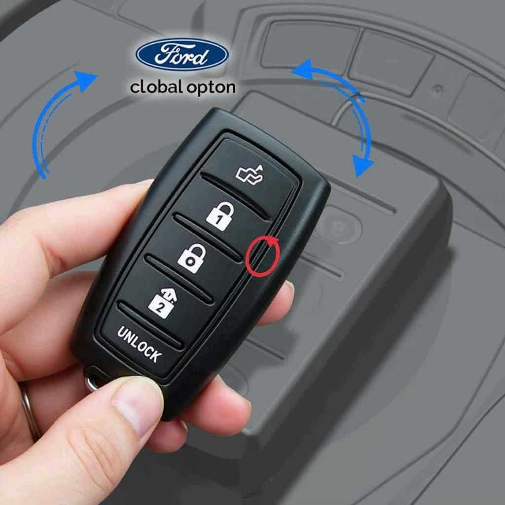 Activating the Global Open Feature on a Ford Fusion Key Fob