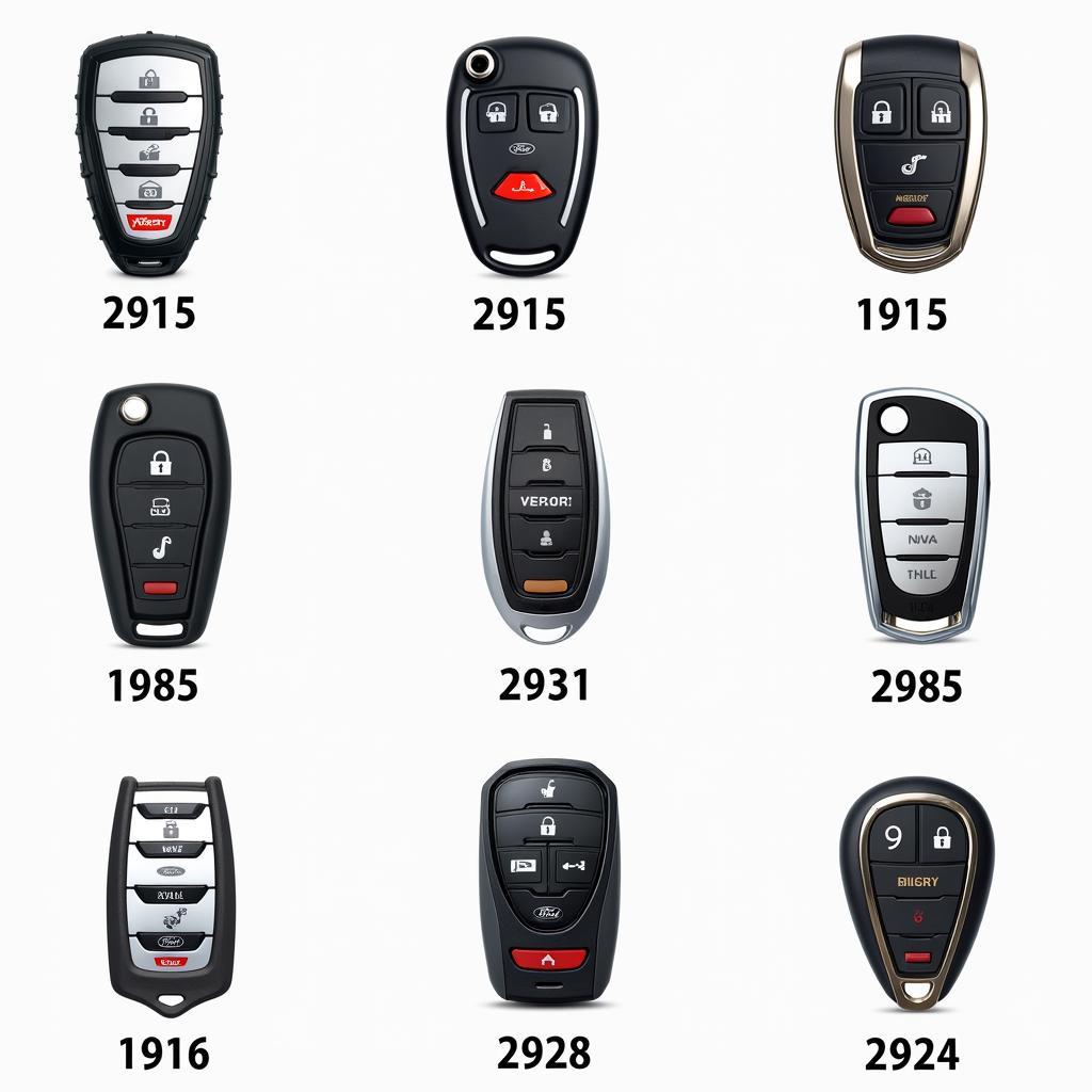 Different Types of Ford Key Fobs