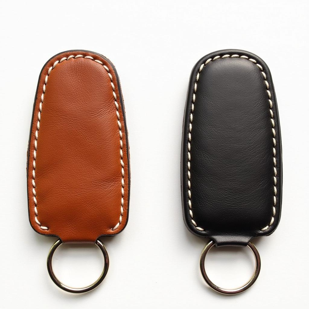 Genuine vs. Synthetic Leather Key Fob Cover Comparison